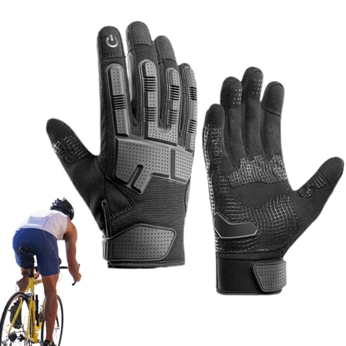 Fahrradhandschuhe für Herren, Fahrradhandschuhe für Herren, 1 Paar rutschfeste Fahrradhandschuhe, Frühlingsradhandschuhe für Männer, Touchscreen-Handschuhe für Motorrad, Rennen, S von Generic