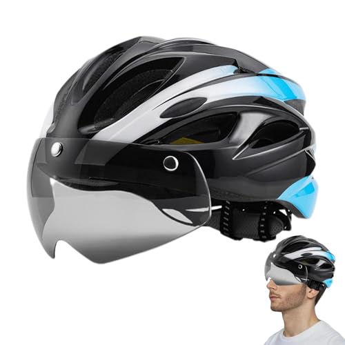 Fahrradhelme für Erwachsene,Reithelme | Fahrradhelme mit Rücklicht-Magnetbrille | Verstellbare Fahrradhelme mit Magnetbrille, atmungsaktive Fahrradhelme für Männer, Frauen, Erwachsene von Generic