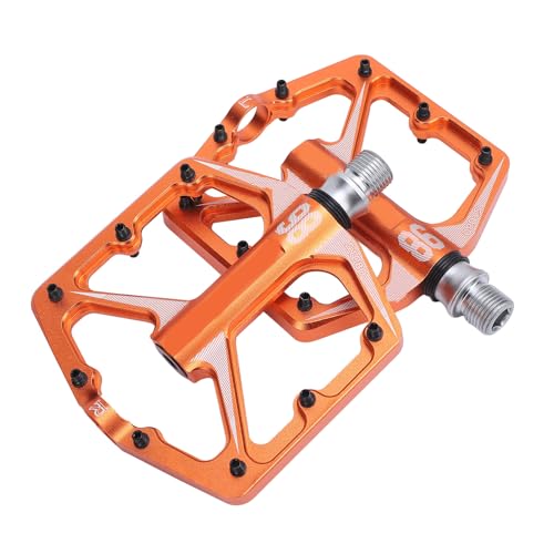 Fahrradpedale, Leichtes Design, 1 Paar Hohles 3-Lager-Pedal für Bergreiten (ORANGE) von Generic