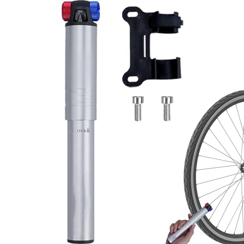 Fahrradpumpe – Fahrrad-Reifenfüller aus Aluminiumlegierung 160 PSI | Luftballpumpe, Rahmenpumpe, Hochdruck-Reifenpumpe für die meisten Fahrräder von Generic