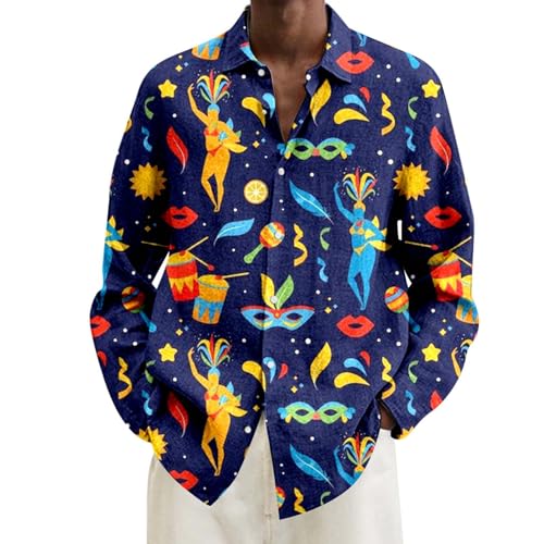 Faschingskostüme Männer 80er Hemd, Herren Hemden Langarm 70er Jahre, 60er Jahre Outfit Herren Disco Hippie Hawaiihemd, Funky Silvester Hemd Mit Button-Down Digitale Druck Hemd Für Karneval 80er Jahre Faschingskostüme Männer 80er Hemd, Herren Hemden Langarm 70er Jahre, 60er Jahre Outfit Herren Disco Hippie Hawaiihemd, Funky Silvester Hemd Mit Button-Down Digitale Druck Hemd Für Karneval 80er Jahre von Generic