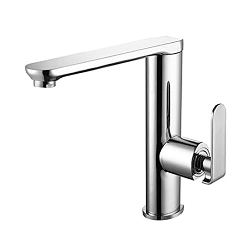 Faucet Küchenspüle-Wasserhahn, Küchenarmaturen-Mischbatterie mit Brause aus massivem Messing, Einhebel-Einloch-Mischbatterie für heiße und kalte Spüle mit Keramikventilkern, A Küchenspüle-Wasserhähne von Generic