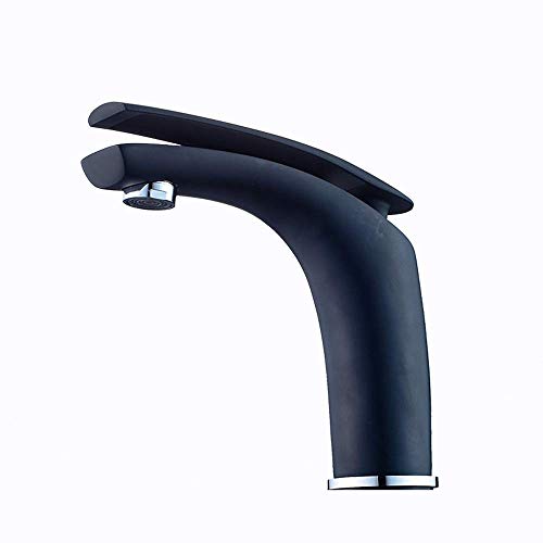 Faucet Mischbatterie Der Waschtischarmatur Schwarz Kalte Wärme Mischwasser Badezimmererhöhung Über Der Waschtischarmatur (Farbe: Rot, Größe: 15 cm) Faucet von Generic