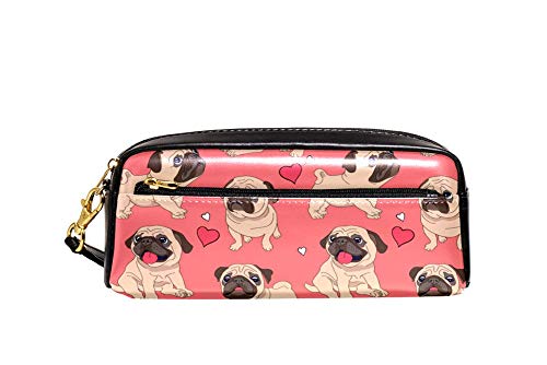 Federtasche Bulldogge Mit Herz Pencil Case Praktischem Stiftetasche Premium Federmappe Für Büro Studenten Schulsachen von Generic