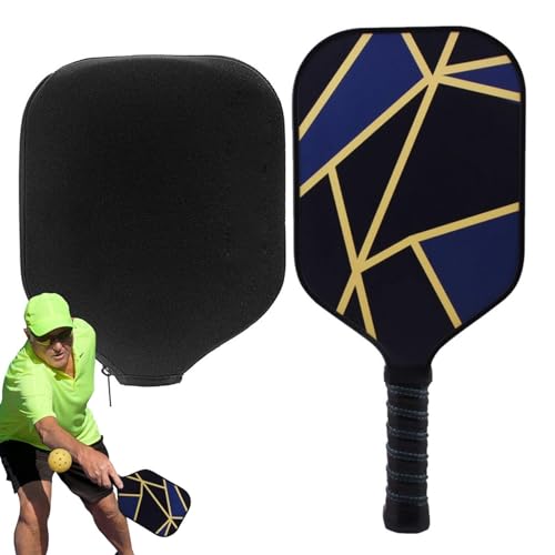 Fiberglas-Pickleball-Schläger | Fiberglas-Paddel-Set für Pickleball, leichter und tragbarer Pickle-Ballschläger mit Bällen, Fiberglas-Pickleball-Ausrüstung für drinnen und draußen von Generic