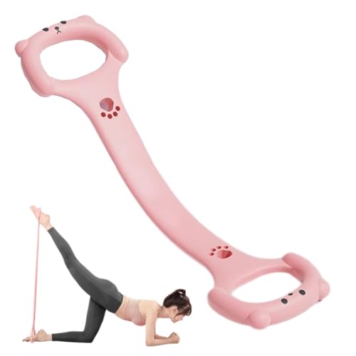 Fitnessgerät Figur 8, elastisches Band, Figur 8, Übungsmuskelschläuche – Übungsschlauchband mit rutschfestem Griff, Widerstandsbänder, Silikon, Design 20,3 cm von Generic