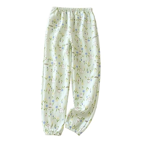 Fleece Hosen Damen Schlafanzughose Lang Fleece Jogginghose Warm Weich Schlafhose Frauen Relaxhose Weit Bein Bequeme Pyjama Hose Loungehose Nachthose Freizeithose von Generic