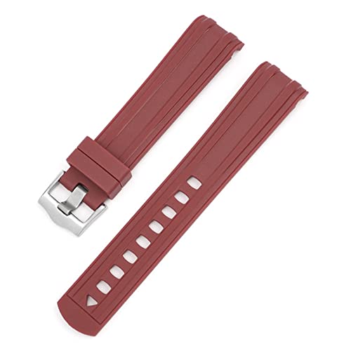 Fluorkautschuk-Silikon-Uhrenarmbänder mit gebogenem Ende für New 300 Universe 007 20 mm 22 m Uhr Soft Strap Men Replacement von Generic