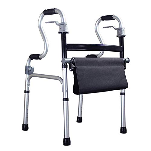 Foldable Walker with Seat,Lightweight Medical Walking Frame with Comfort Grip - Ideal for Elderly & Handicap von Generic