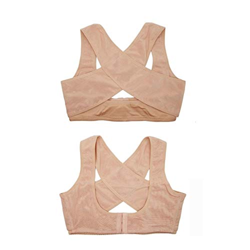 Frauen brusthaltung korrektor stützgürtel Body Shaper Korsett schulterstütze für das gesundheitswesen s/m/l/XL/XXL (Farbe: beige, größe: klein) von Generic