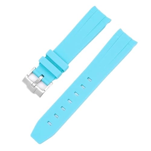 Für Swatch MoonSwatch Curved End Silikon Gummi Männer Frauen Sport Uhr Band Zubehör 20mm von Generic