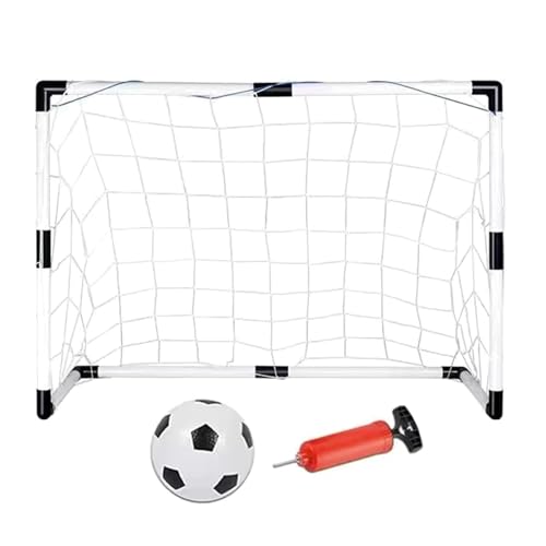 Fußballtor Fußball – PVC-Fußballtor für Kinder | Fußballtornetz für Kleinkinder | Faltbare kleine Fußballtore | Fußballtor mit Netz | Fußballnetz für Kinder, Kleinkinder, Jugendliche, Erwachsene im Ga von Generic