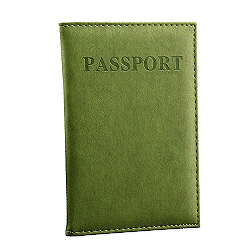 Geflochtene Taschen Reisepass Protektor Dedizierte Reisen schön ID-Card Organisator Tasche für Abdeckung Handtasche Zwei Taschen (Green, One Size) von Generic