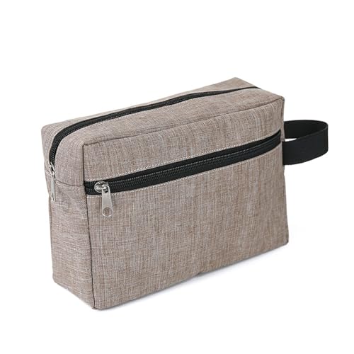 Geldbörse Clutch Kosmetiktasche für Damen und Herren, multifunktionale Digitale, Reise-Aufbewahrungstasche aus Stoff, Kulturbeutel Clutch Braut (Khaki, One Size) von Generic