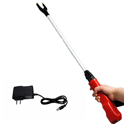 Elektrischer Viehtreiber Elektrischer Tier Prod Stick Hot Shock Prodder Wasserdichter Rinder Prod Stick für Kuh-Schwein-Ziegen und mehr,Red,95CM Elektrischer Viehtreiber Elektrischer Tier Prod Stick Hot Shock Prodder Wasserdichter Rinder Prod Stick für Kuh-Schwein-Ziegen und mehr,Red,95CM von Generic