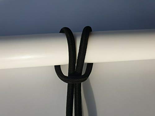 Generic GUMMISEIL Expanderseil Planenseil elastisches Seil ø 6 mm 25 M schwarz von Generic