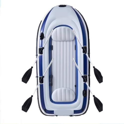 Generic Kayak, 3-Person Inflatable Kayak Set with Aluminum Oars mit Sitzen, Verschleißfestes Gummiboot, FischerbootPaddel, Handpumpe und Tragetasche, 2.3m von Generic