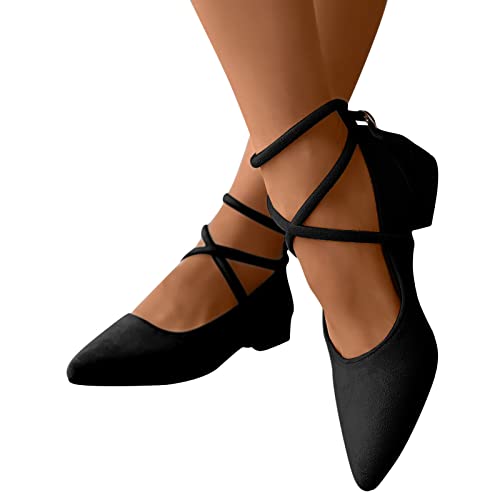 Laufschuhe Damen Slip-on Flache Mund Pumps Geschlossene Ballerinas lässige Schnürer Schuhe Pointed-Toe Freizeitschuhe Bequem Bootsschuhe Slippers Laufschuhe Damen Slip-on Flache Mund Pumps Geschlossene Ballerinas lässige Schnürer Schuhe Pointed-Toe Freizeitschuhe Bequem Bootsschuhe Slippers von Generic