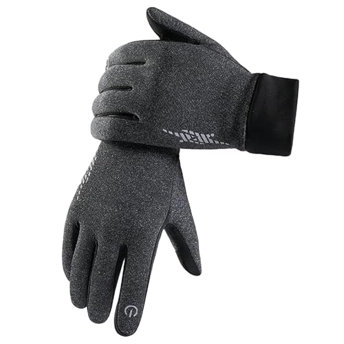 Generische Winter-Touchscreen-Handschuhe – Unisex-Winterhandschuhe, Handschuhe für kaltes Wetter, berührbare Laufhandschuhe | Reflektierende Handschuhe zum Laufen, Radfahren, Autofahren, Wandern von Generic