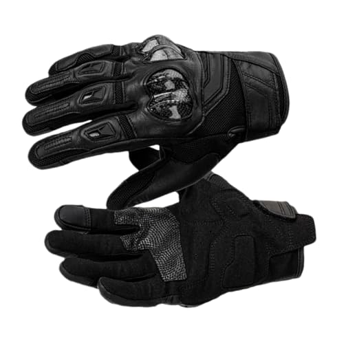 Gepolsterte Motorradhandschuhe, Motorradhandschuhe mit gepolsterter Handfläche, Fahrradhandschuhe mit Vollfinger, gepolsterte Fahrradhandschuhe mit Touchscreen, Reithandschuhe für Rennrad, Wortzubehör von Generic