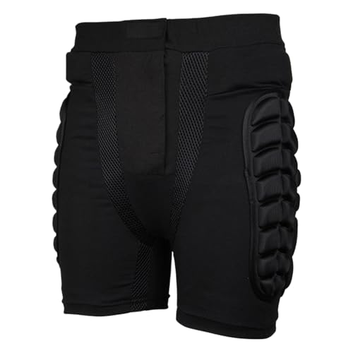 Gepolsterte Schutzshorts - Hüftschutzpolster-Shorts | Radlerhose Gepolsterte Shorts | Crash-Hose, Atmungsaktive Gesäßpolster, Radhose Zum Skifahren, Skaten, Snowboarden von Generic