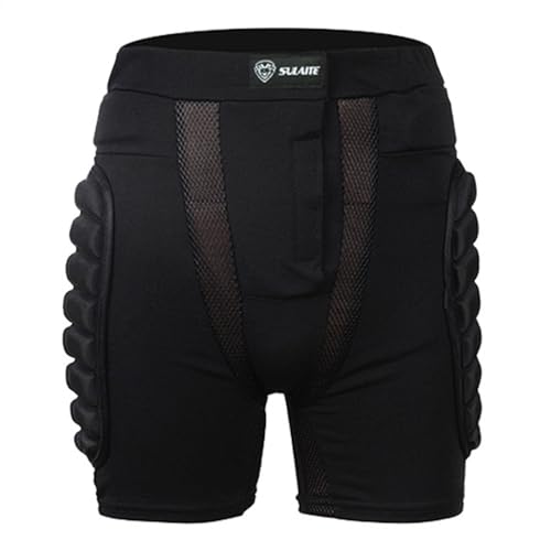 Gepolsterte Shorts – 3D-Hüftschutz, Eva-Gesäßpolster, 3D-gepolsterter kurzer Schutz | Crash Pad Gear zum Skifahren, Skaten, Snowboarden, Skateboarden, Snowboard State Kompressionsshorts und Hos von Generic