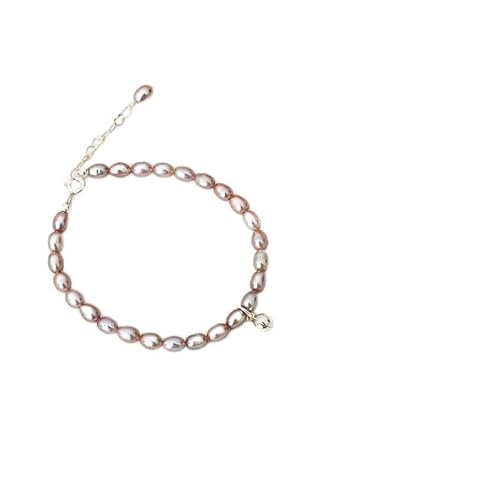 Girl Products Natürliche Süßwasserperle 925 Sterling Silber Glocke Armband Modeschmuck für Frauen Geschenk Gifts von Generic