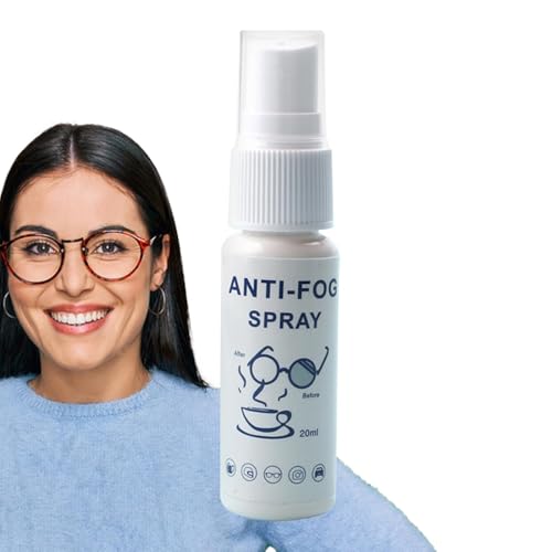 Goggle Anti Fog Spray - 20 ml Anti -Fog -Lösungen, Anti -Nebel -Spray | Langlebiges Anti -Nebel -Spray, Goggle -Anti -Nebel -Spray für alle Glas, Autoglas, Schwimmbrillen, Augenbrillen, Spiegel, Fenst von Generic