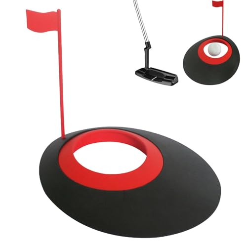 Golf Putting Cup – Premium Golf Putting Cup, Putt-Trainingsloch mit Flagge für präzises Üben | Geeignet für Männer, Frauen und Kinder | Vielseitig einsetzbar für drinnen, draußen, zu Hause, im Büro un von Generic