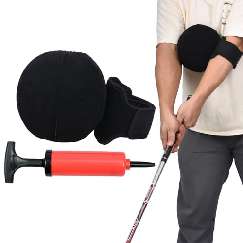 Golf Swing Trainer Ball,Golf Smart Ball - Aufblasbarer Golfschwung-Haltungskorrektor mit Luftpumpe und Armgurt,Golf-Trainingsausrüstung für Männer und Frauen, Anfänger-Golfer von Generic