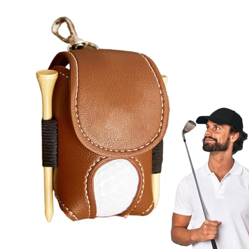 Golf-Tee-Halter – Gürteltasche, Aufbewahrungstasche für Bälle | Golfball-Tragetasche mit Teehalter, kleine Golf-Organizer-Tasche für Golf, Golftee von Generic