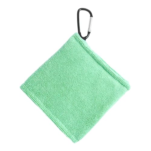 Golfball Handtuch mit Clip, Golfball Reiniger, 14 X 14 cm, Kleines Golfball Reinigungstuch, Golf Zubehör, Grün Golfball Handtuch mit Clip, Golfball Reiniger, 14 X 14 cm, Kleines Golfball Reinigungstuch, Golf Zubehör, Grün von Generic