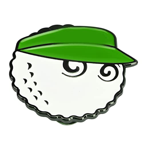 Golfball-Hut-Clip-Marker, Exquisite Verarbeitung, Golf-Cap-Clip-Marker, Rostbeständig, Helles Muster, Golfer-Geschenk für Männer für den Platz (Green) von Generic