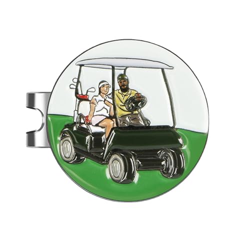 Golfball-Lesezeichen Golfballmarker Magnetischer Golfballmarker Golfballmarker Golfball-Clip für Golf-Szene mit starkem Magnet verstärkt Sportfeld Golfhandschuh von Generic