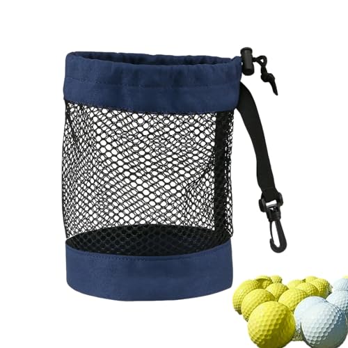 Golfball-Netztasche – Mesh-Golfballhalter, Golfball-Aufbewahrungstasche | Nylon-Golfball-Aufbewahrungstasche Mit Kordelzug, Große Kapazität, Übungs-Golfballtasche Für Männer Und Frauen, Golf-Trainings von Generic