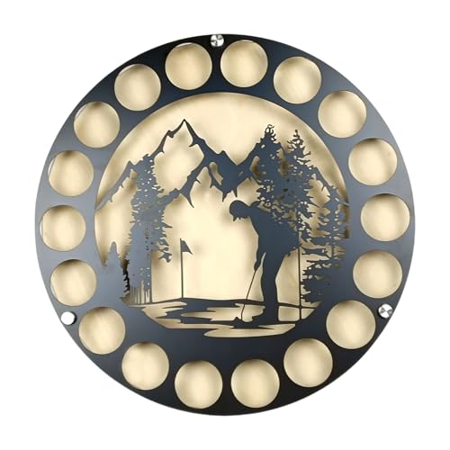 Golfball-Präsentationshalter – Wandhalter für Golfball-Präsentation – Golfball-Sammelständer für Golfliebhaber, männlich Golfball-Präsentationshalter – Wandhalter für Golfball-Präsentation – Golfball-Sammelständer für Golfliebhaber, männlich von Generic