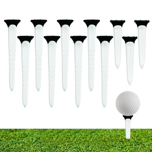 Golfball-Tees,Lange Golf-Tees,12X Golf-Hinterhof-Tees - Golf-Tees mit weniger Reibung, höhenverstellbar, Golfzubehör für Männer und Frauen, Golfliebhaber von Generic