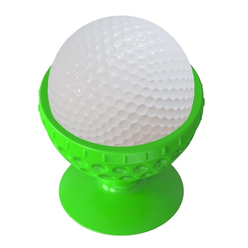 Golfball-Waschmaschine – weiche Silikonbürste, Golfball mit Saugnapf-Unterseite | Leichtes, tragbares Golfzubehör, multifunktionaler Reinigungsbürsten-Golfballständer für eine effiziente Reinigung von Generic