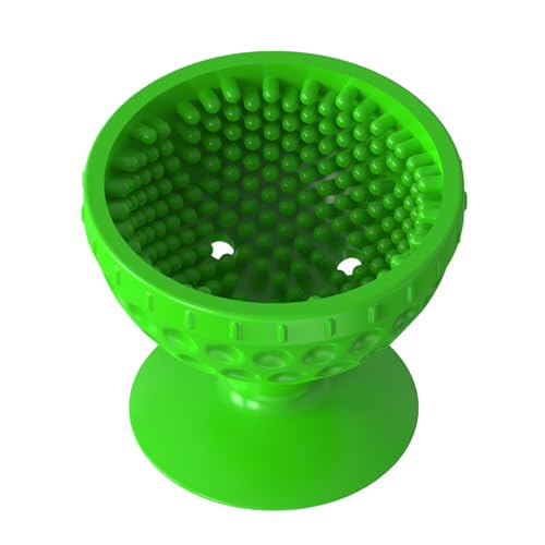 Golfballbürste, Golfballwascher - Saugnapf-Unterseite, weicher Silikon-Golfballreiniger - Tragbares Golfzubehör, multifunktionaler Reinigungsbürsten-Golfballständer für eine effiziente Reinigung von Generic