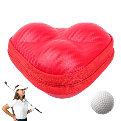 Golfballhalter,Golfballtasche,Tragbare Golfball-Aufbewahrungstasche aus Leder | Golfball-Organizer, Golf-Zubehör, Hartbox, leichte Tischtennisball-Tasche für Golfbälle, Tennisbälle von Generic