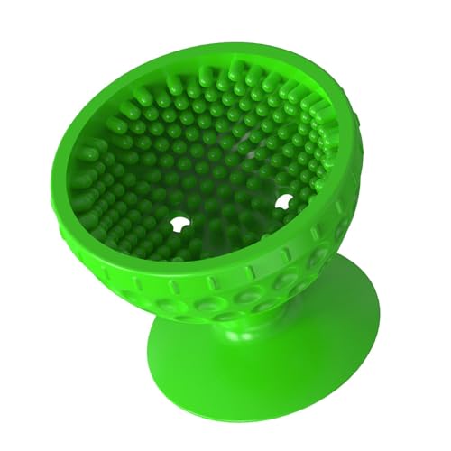 Golfballreiniger, tragbare Golfballwaschanlage - Weiche Silikonbürste für Golfbälle mit Saugnapfboden - Tragbares Golfzubehör, multifunktionaler Reinigungsbürsten-Golfballständer für eine effiziente R von Generic