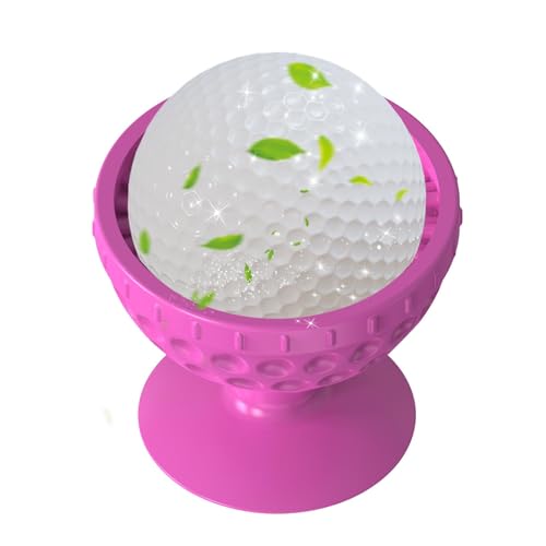 Golfballwascher, Golfballreiniger,Weiche Silikon-Unterlegscheibe mit Saugnapf-Unterseite für Golfbälle | Innovative Reinigungsbürste für Golfbälle, multifunktionales tragbares Golfzubehör für Golflieb von Generic