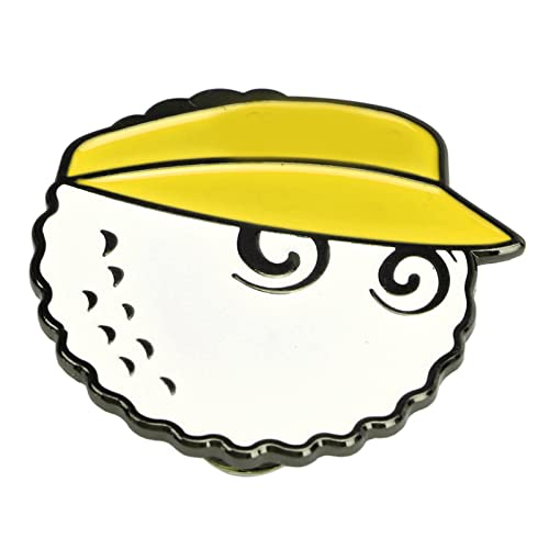 Golfkappen-Clip-Marker, Abnehmbar, Exquisite Verarbeitung, Golfball-Hut-Clip-Marker, Helles Muster für den Platz für Frauen (Yellow) von Generic