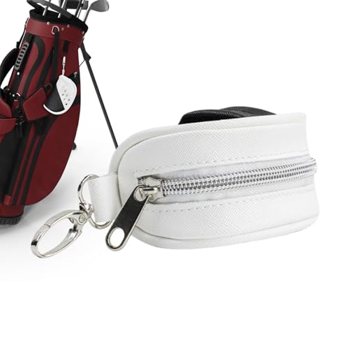 Golftasche, Golftasche | Golf-Zubehörtasche aus PU-Leder - Kompakte Outdoor-Sporttasche, kleine Ball-Aufbewahrungstasche, tragbare Tragetasche, Tee-Halter für Männer und Frauen, Golfliebhaber von Generic