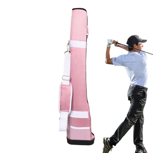 Golftasche Junior – leichte Golftasche | Set mit Golf-Halterung mit Gurt für die Reise, leicht zu transportieren – leichter und praktischer Trainingskoffer für leichte Golftasche von Generic