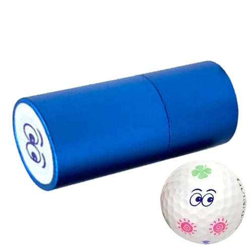 Golfzubehör-Ballstempel, wasserdichter Golfball-Tintenstempel – Nicht leicht zu verblassender lichtempfindlicher Golfball-Marker, schnell trocknend, für Lehrbücher von Generic