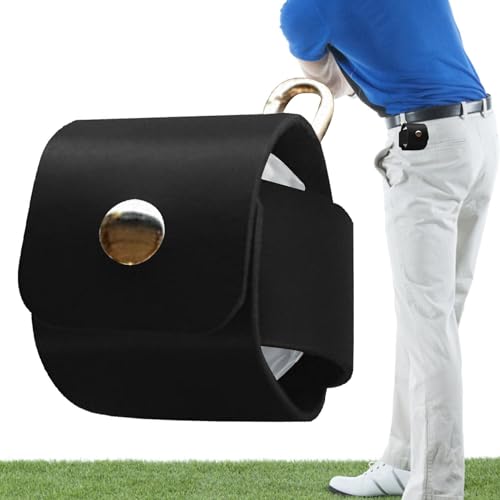 Golfzubehör für Herren, Golf-Wertsachenbeutel - Robuste Golfballtasche,Aufbewahrungstasche für Golfbälle mit Metallschnalle, Golfzubehör-Etui für Golf-Enthusiasten von Generic