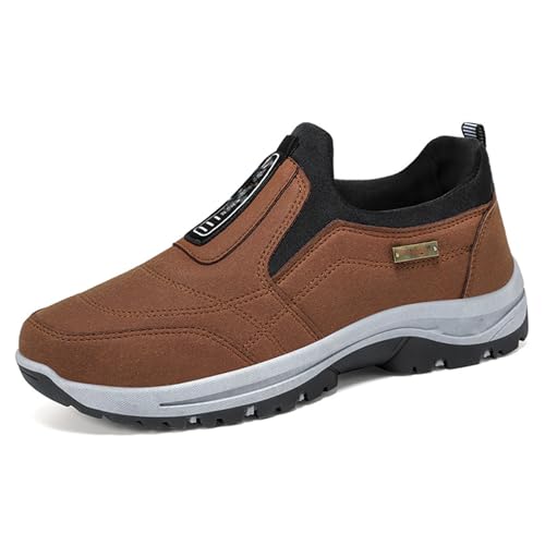 Gotosleeps Orthopädische Wanderschuhe,Bequeme Wanderschuhe Wasserdicht Atmungsaktiv rutschfest Wanderschuhe (Brown,7) von Generic