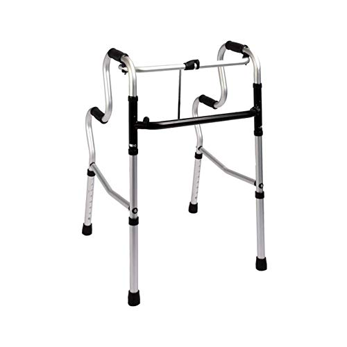 Grab for Bathroom,Folding Lightweight Aluminium Height Adjustable Walking Frame, Toilet Safety Frame, Freestanding Stand Toilet Safety Rail Padded Armrest Walker for Elderly von Generic