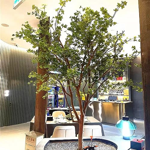 Green Artificial Plant Japanese Bell Leaf Fake Drunken Wood Floor Potted Bell Tree Family for Office House Farmhouse Living Room Home Decor H 1.6M/5.2FT von Generic